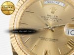 Day Date 40 YG 228238 ARF 1:1 Best Edition YG Roman Dial on President Bracelet VR3255 - Görsel 12