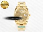 Day Date 40 YG 228238 ARF 1:1 Best Edition YG Roman Dial on President Bracelet VR3255 - Görsel 3