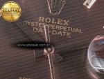 DayDate 40 228235 ARF 904L Steel Brown Crystal Diamonds Bezel on President Bracelet VR3255 - Görsel 10