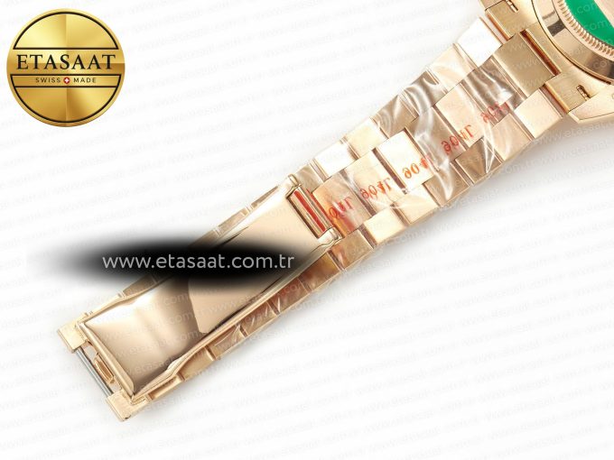DayDate 40 228235 ARF 904L Steel Brown Crystal Diamonds Bezel on President Bracelet VR3255 - Görsel 28