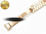 DayDate 40 228235 ARF 904L Steel Brown Crystal Diamonds Bezel on President Bracelet VR3255 - Görsel 29