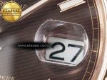 DayDate 40 228235 ARF 904L Steel Brown Stick Dial on President Bracelet VR3255 - Görsel 11