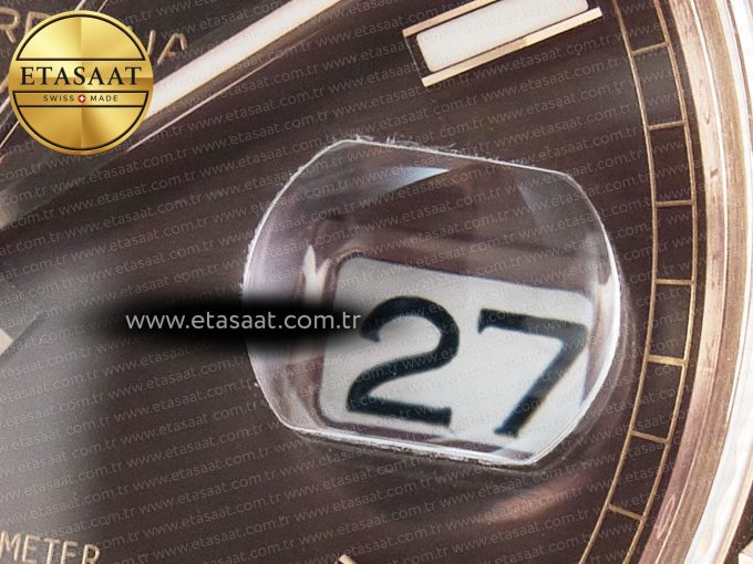 DayDate 40 228235 ARF 904L Steel Brown Stick Dial on President Bracelet VR3255 - Görsel 11
