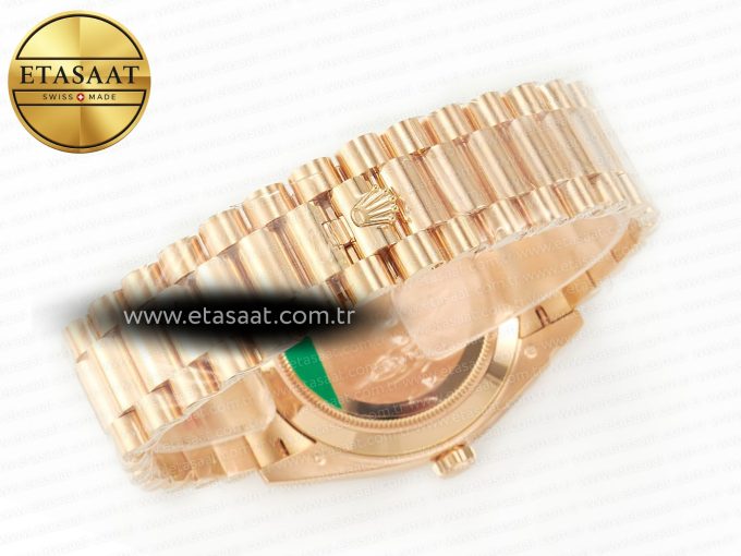 DayDate 40 228235 ARF 904L Steel Brown Stick Dial on President Bracelet VR3255 - Görsel 16
