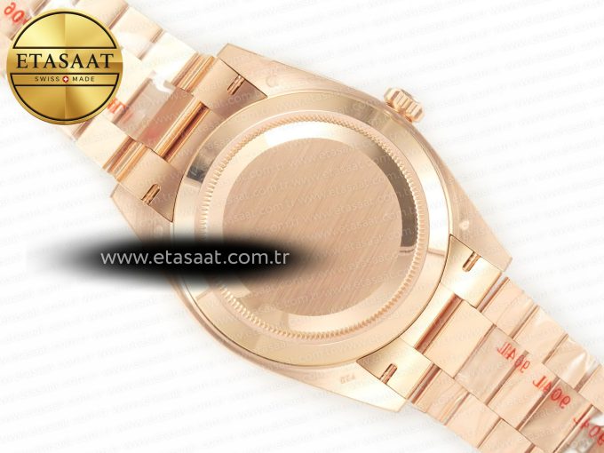 DayDate 40 228235 ARF 904L Steel Brown Stick Dial on President Bracelet VR3255 - Görsel 17