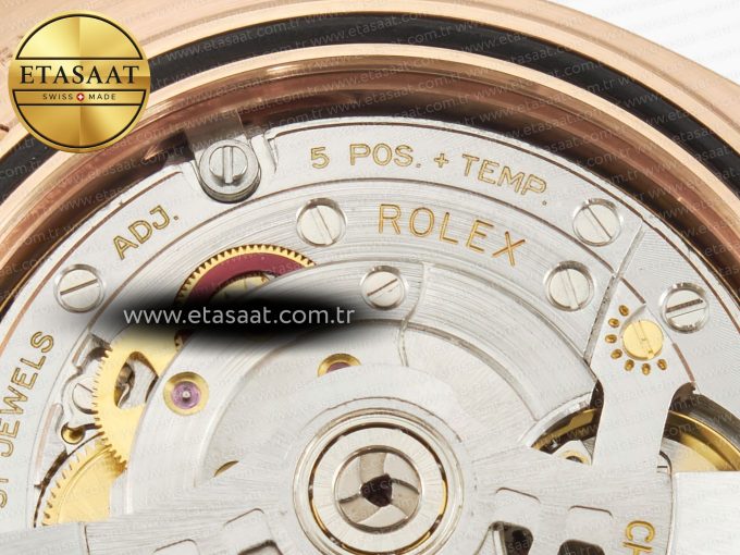 DayDate 40 228235 ARF 904L Steel Brown Stick Dial on President Bracelet VR3255 - Görsel 23