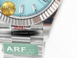 DayDate 40 228236 ARF 904L Steel Tiffany Blue Crystal Diamonds Bezel on President Bracelet VR3255 - Görsel 13