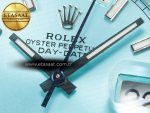 DayDate 40 228236 ARF 904L Steel Tiffany Blue Stick Dial on President Bracelet VR3255 - Görsel 10