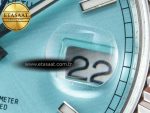 DayDate 40 228236 ARF 904L Steel Tiffany Blue Stick Dial on President Bracelet VR3255 - Görsel 11