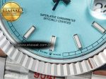 DayDate 40 228236 ARF 904L Steel Tiffany Blue Stick Dial on President Bracelet VR3255 - Görsel 12