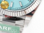 DayDate 40 228236 ARF 904L Steel Tiffany Blue Stick Dial on President Bracelet VR3255 - Görsel 13