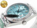 DayDate 40 228236 ARF 904L Steel Tiffany Blue Stick Dial on President Bracelet VR3255 - Görsel 6