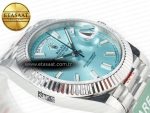 DayDate 40 228236 ARF 904L Steel Tiffany Blue Stick Dial on President Bracelet VR3255 - Görsel 7
