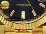DayDate 40 228238 ARF 904L Steel Black Crystal Diamonds Bezel on President Bracelet VR3255 - Görsel 12