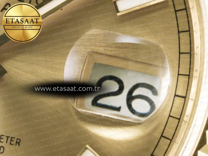 DayDate 40 228238 ARF 904L Steel Gold Stick Dial on President Bracelet VR3255 - Görsel 10