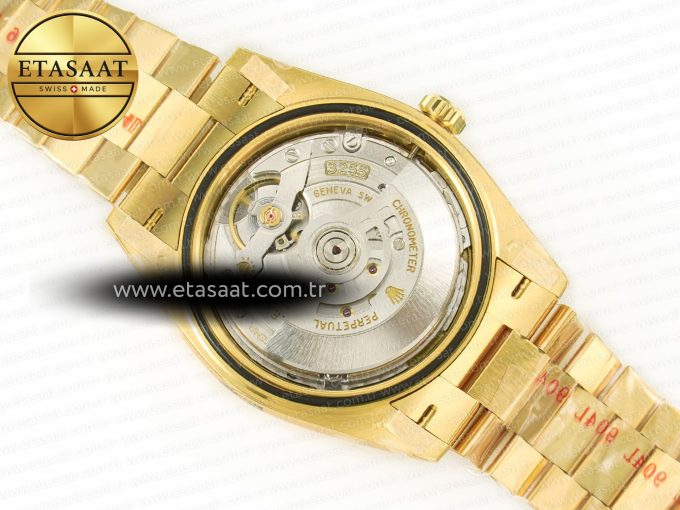 DayDate 40 228238 ARF 904L Steel Gold Stick Dial on President Bracelet VR3255 - Görsel 18
