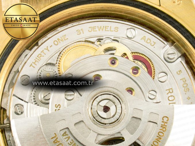 DayDate 40 228238 ARF 904L Steel Gold Stick Dial on President Bracelet VR3255 - Görsel 22