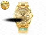 DayDate 40 228238 ARF 904L Steel Gold Stick Dial on President Bracelet VR3255 - Görsel 3