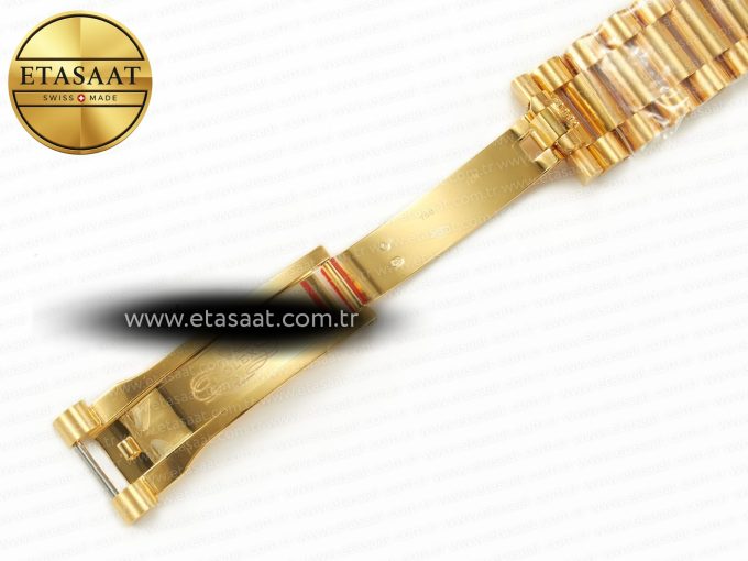 DayDate 40 228238 ARF 904L Steel Gold Stick Dial on President Bracelet VR3255 - Görsel 30