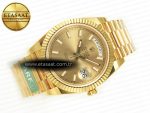 DayDate 40 228238 ARF 904L Steel Gold Stick Dial on President Bracelet VR3255 - Görsel 8