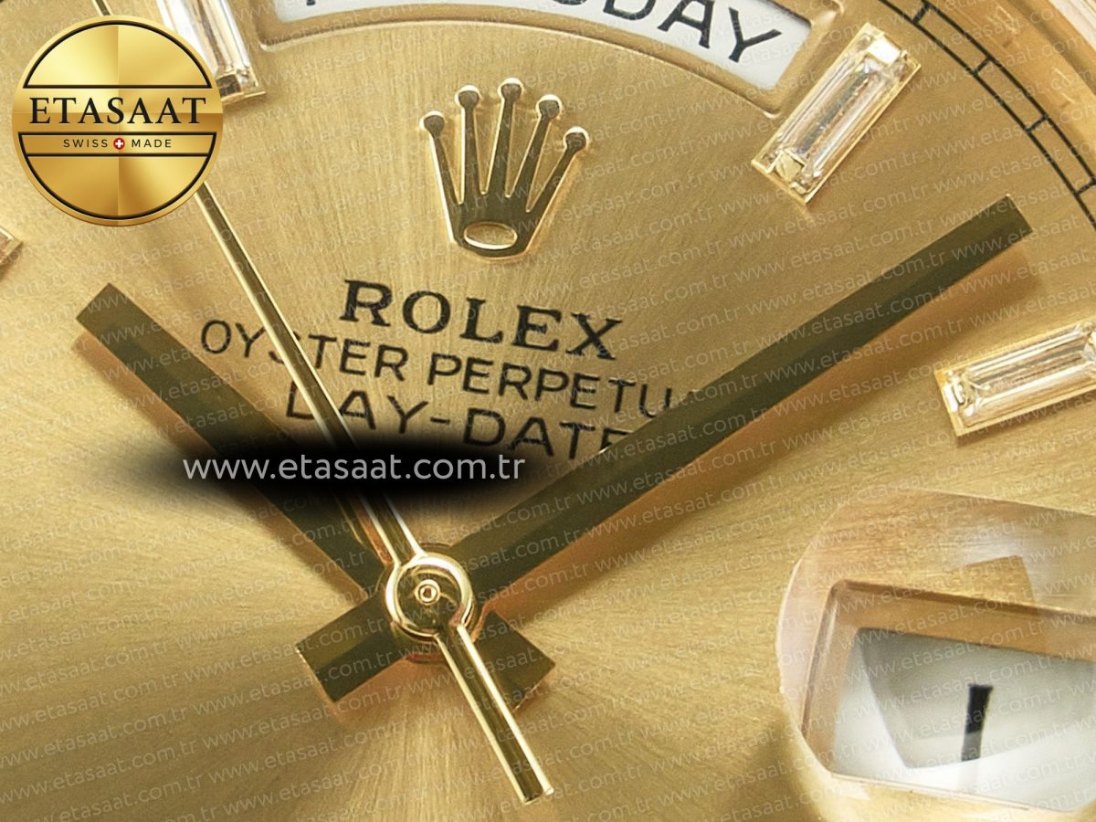 Rolex DayDate 228238 Steel YG Crystal Diamonds VR3255 - Görsel 10