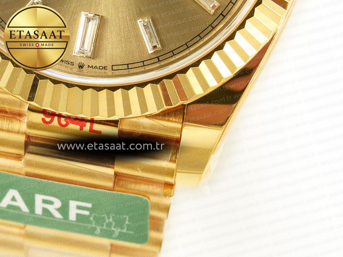Rolex DayDate 228238 Steel YG Crystal Diamonds VR3255 - Görsel 13