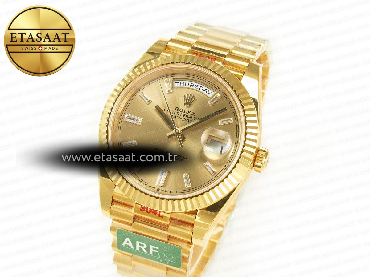 Rolex DayDate 228238 Steel YG Crystal Diamonds VR3255 - Görsel 2