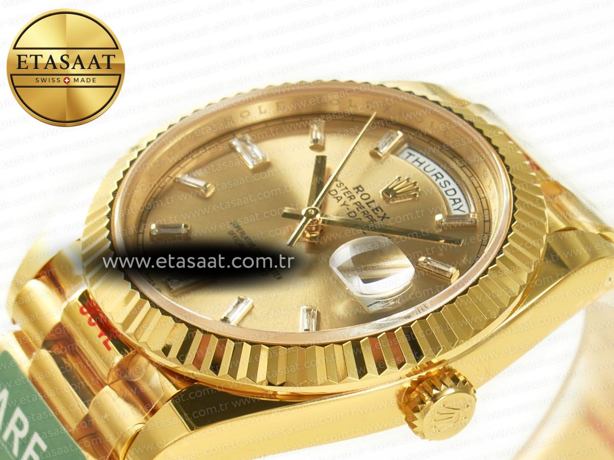 Rolex DayDate 228238 Steel YG Crystal Diamonds VR3255 - Görsel 6