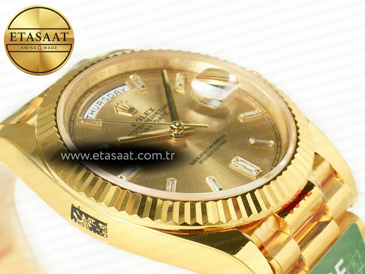 Rolex DayDate 228238 Steel YG Crystal Diamonds VR3255 - Görsel 7