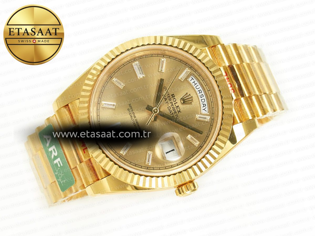 Rolex DayDate 228238 Steel YG Crystal Diamonds VR3255 - Görsel 8