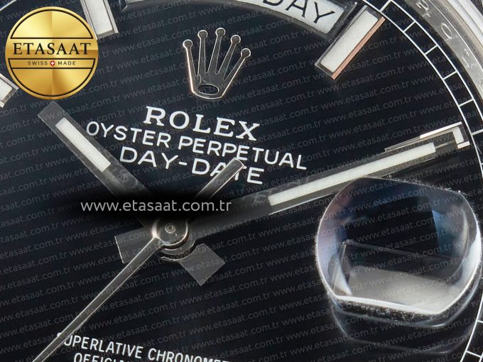 DayDate 40 228239 ARF 904L Steel Black Dial on President Bracelet VR3255 - Görsel 10