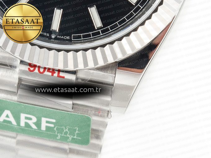DayDate 40 228239 ARF 904L Steel Black Dial on President Bracelet VR3255 - Görsel 13