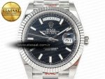 DayDate 40 228239 ARF 904L Steel Black Dial on President Bracelet VR3255 - Görsel 5