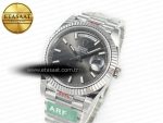 DayDate 40 228239 ARF 904L Steel Grey Stick Dial on President Bracelet VR3255