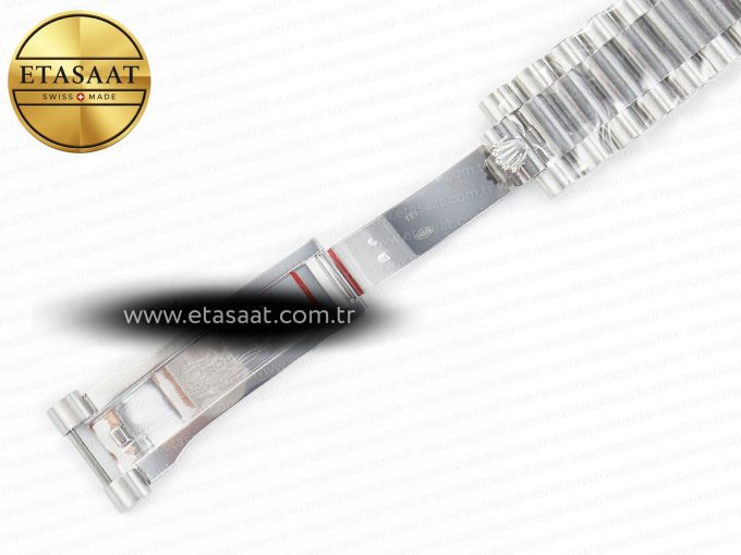 DayDate 40 228239 ARF 904L Steel Grey Stick Dial on President Bracelet VR3255 - Görsel 29