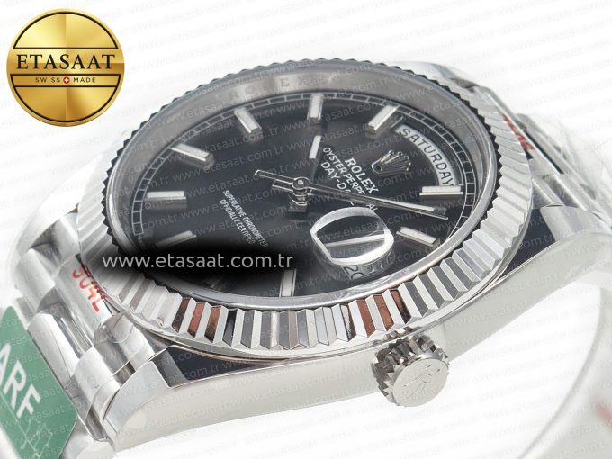 DayDate 40 228239 ARF 904L Steel Grey Stick Dial on President Bracelet VR3255 - Görsel 6