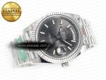 DayDate 40 228239 ARF 904L Steel Grey Stick Dial on President Bracelet VR3255 - Görsel 8