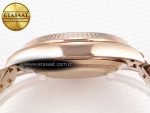 DayDate 40 RG GSF GAIN WEIGHT GREEN ROMAN DIAL ON PRESIDENT BRACELET A2836 - Görsel 11