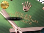 DayDate 40 RG GSF GAIN WEIGHT GREEN ROMAN DIAL ON PRESIDENT BRACELET A2836 - Görsel 23
