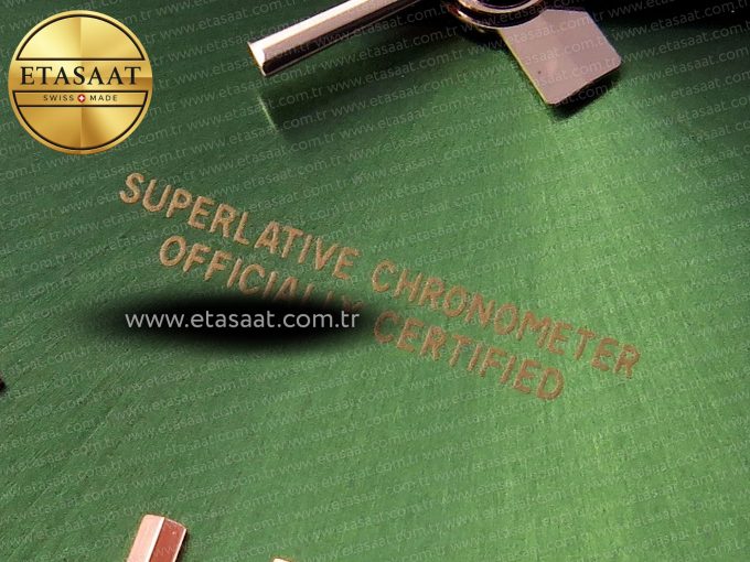 DayDate 40 RG GSF GAIN WEIGHT GREEN ROMAN DIAL ON PRESIDENT BRACELET A2836 - Görsel 26