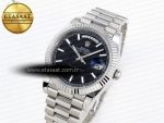 DayDate 40 SS GSF GAIN WEIGHT BLACK STICK DIAL ON PRESIDENT BRACELET A2836