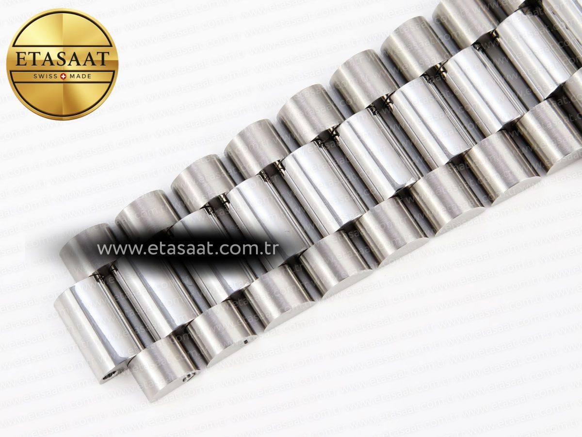 DayDate 40 SS GSF GAIN WEIGHT BLACK STICK DIAL ON PRESIDENT BRACELET A2836 - Görsel 28