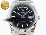DayDate 40 SS GSF GAIN WEIGHT BLACK STICK DIAL ON PRESIDENT BRACELET A2836 - Görsel 4