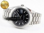 DayDate 40 SS GSF GAIN WEIGHT BLACK STICK DIAL ON PRESIDENT BRACELET A2836 - Görsel 6