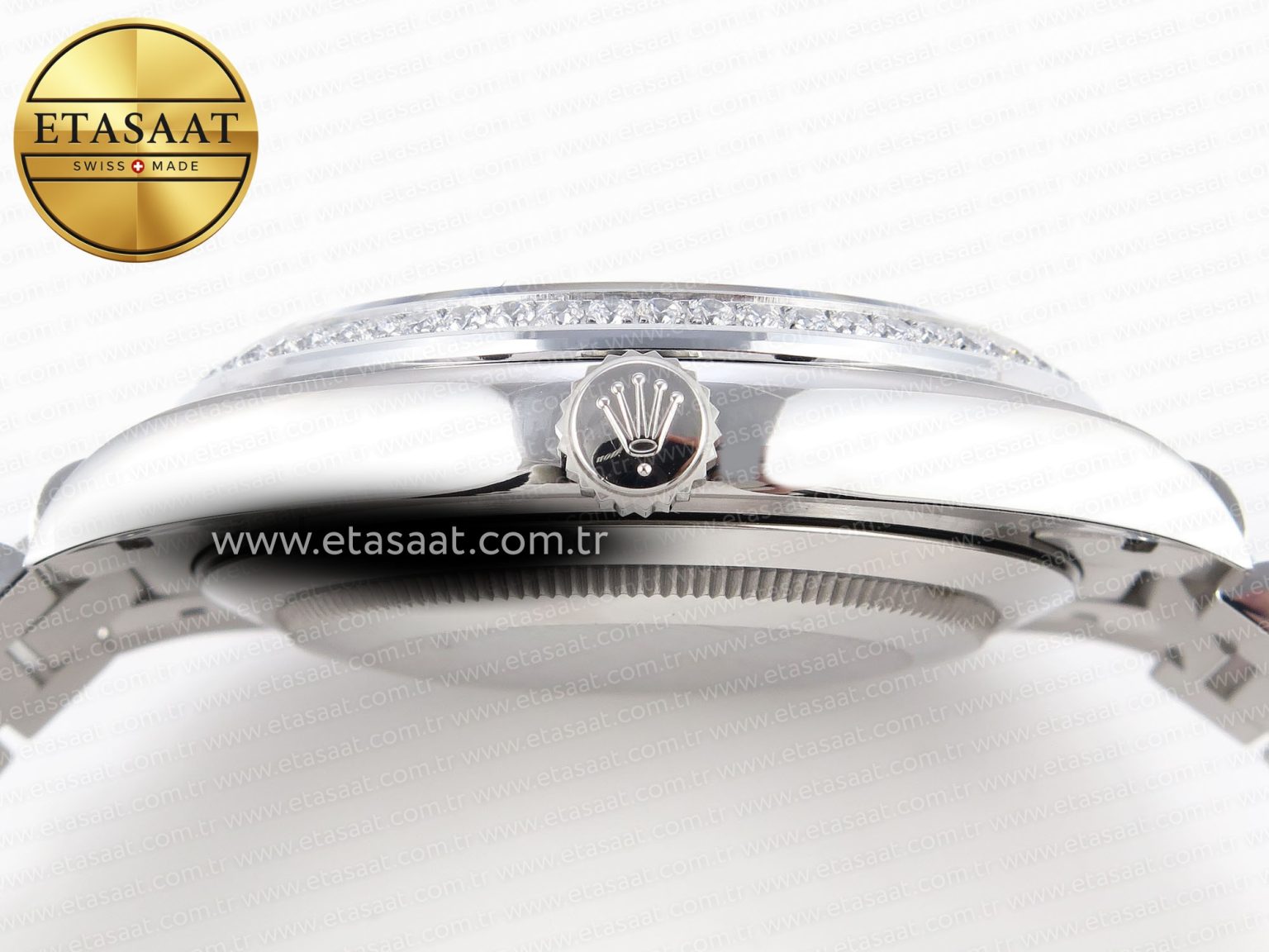 DayDate 40 SS GSF GAIN WEIGHT METEORITE CRYSTAL DIAL DIAMONDS BEZEL ON PRESIDENT BRACELET A2836 - Görsel 10