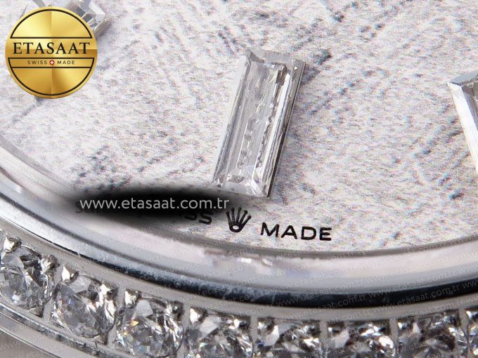 DayDate 40 SS GSF GAIN WEIGHT METEORITE CRYSTAL DIAL DIAMONDS BEZEL ON PRESIDENT BRACELET A2836 - Görsel 20