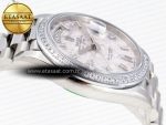 DayDate 40 SS GSF GAIN WEIGHT METEORITE CRYSTAL DIAL DIAMONDS BEZEL ON PRESIDENT BRACELET A2836 - Görsel 9