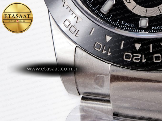 Daytona 116500 LN 904L SS Case ZF 1:1 Best Edition Black Dial On 904L SS Bracelet SH4130 - Görsel 12
