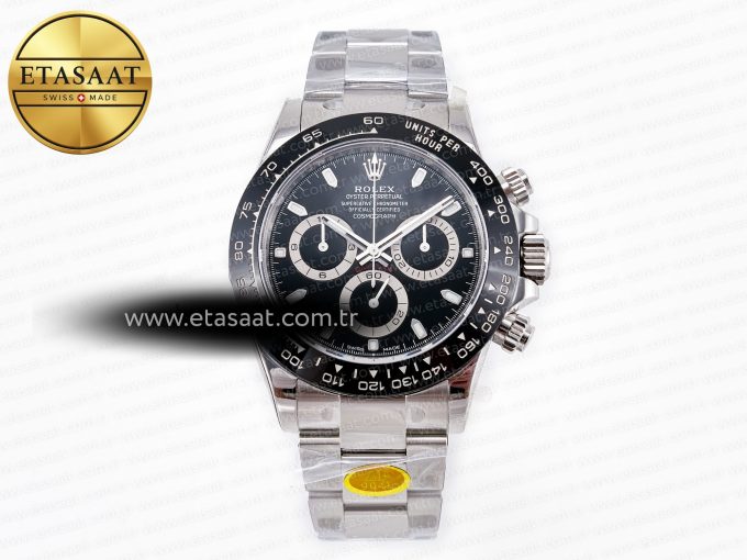 Daytona 116500 LN 904L SS Case ZF 1:1 Best Edition Black Dial On 904L SS Bracelet SH4130 - Görsel 3