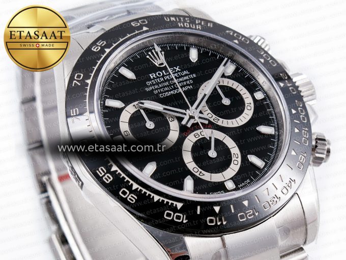 Daytona 116500 LN 904L SS Case ZF 1:1 Best Edition Black Dial On 904L SS Bracelet SH4130 - Görsel 5
